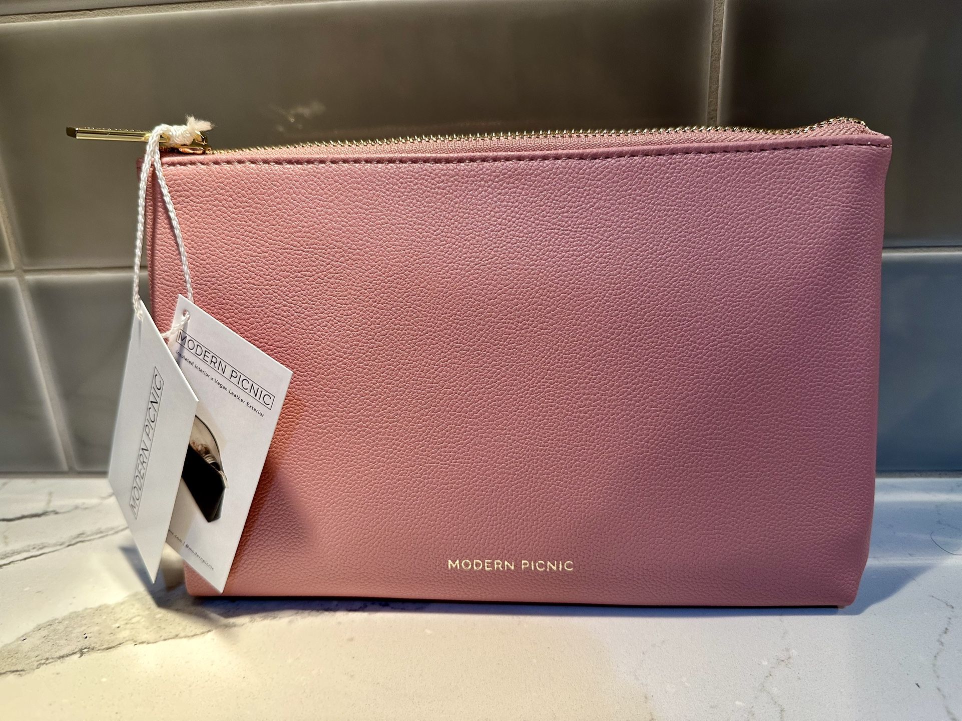 NEW Modern Picnic The Snacker Pink Lunch Sack