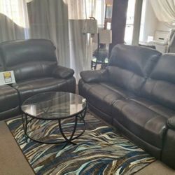 Power Leather Reclining Set $10 leasing