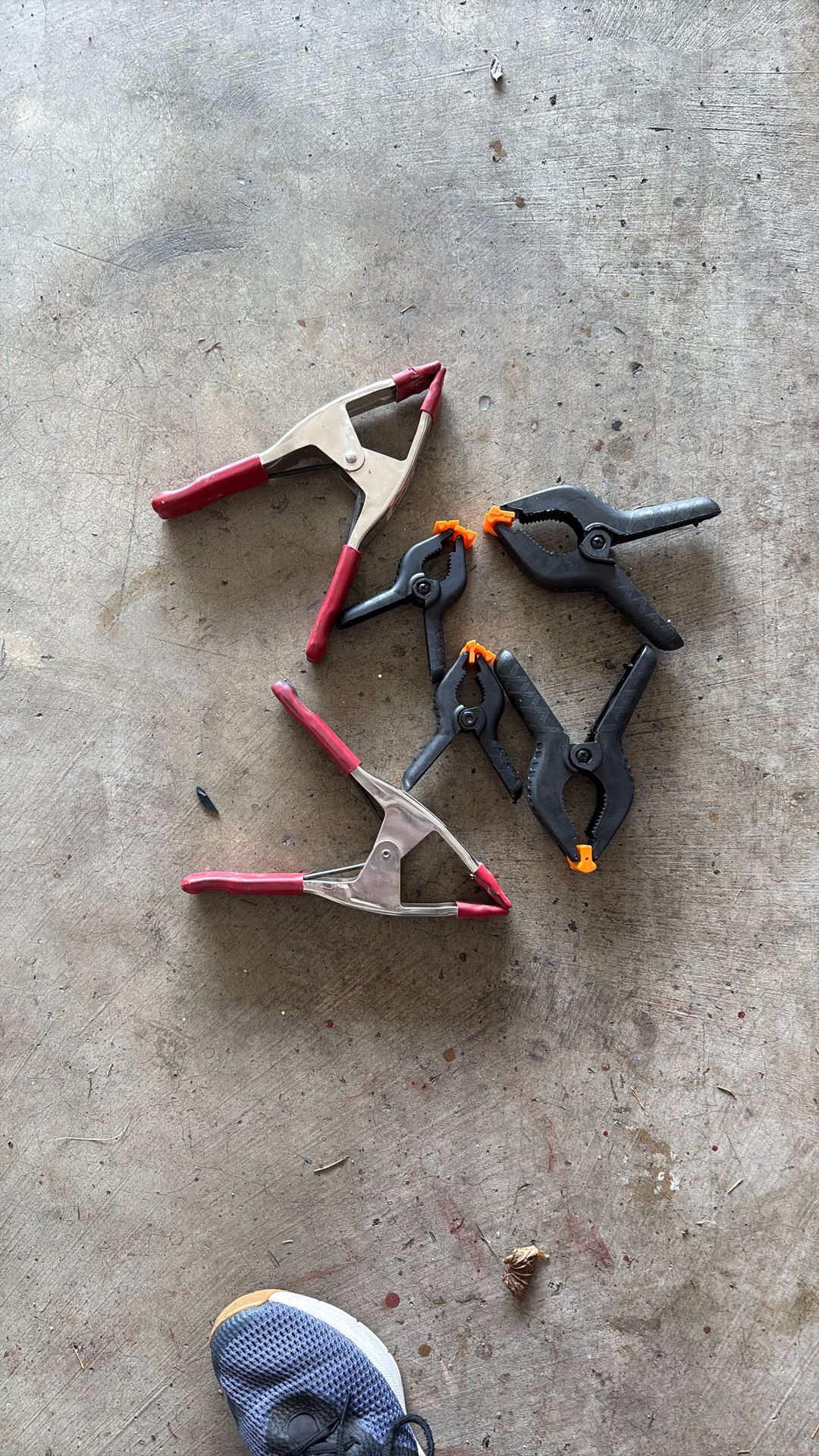 Spring Clamps - Pack Of 6 Various Sizes