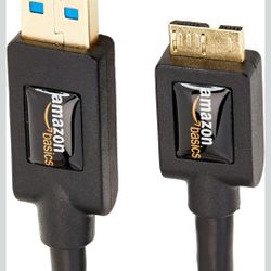 Micro USB to USB-A 3.0 Fast Charger Cable, 4.8Gbps High-Speed with Gold-Plated Plugs, 3 Foot, Black