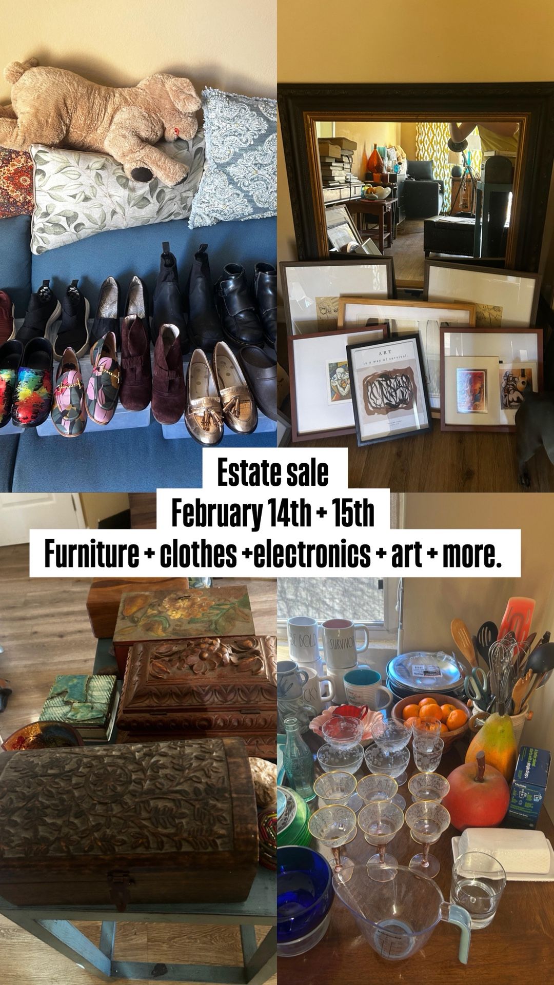 Estate Sale February 14 + 15!