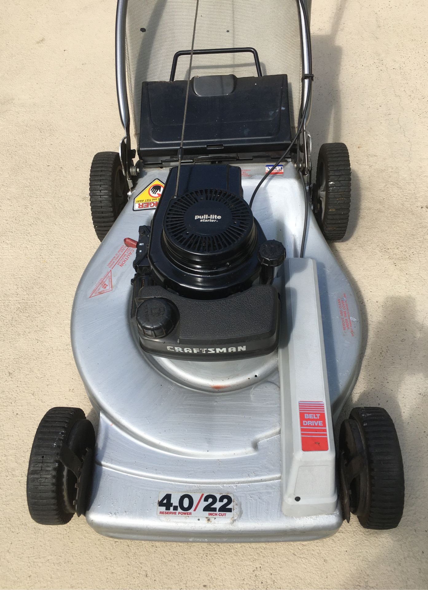 Craftsman 4.0 lawn mower hotsell