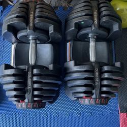  SALE‼️ New pair of 90lb adjustable dumbbells. 180lb in total. New in box 📦 $350