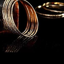 6 Bangles Herseygold Slim Bangles 