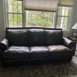 Macy’s Leather couch 