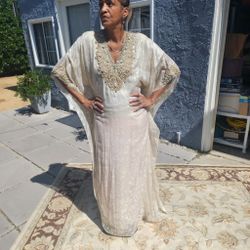 Badgley Mischka Silk Caftan