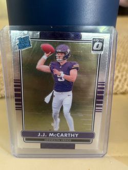 2024 DonRuss Optic Football JJ McCarthy 2014 Retro Series Rookie RC #10