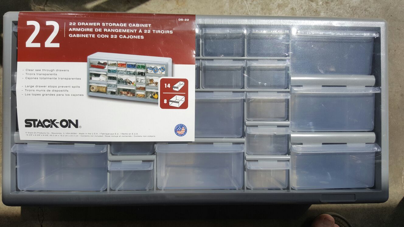 Stack-on 22 drawer storage cabinet