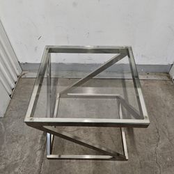 Glass End Table