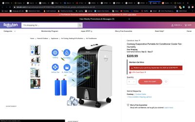 Portable air cooler