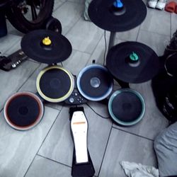Rockband Wired PlayStation Drums with Foot Pedal ps3 , 4 and 5 compatible
