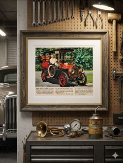 Vintage advertisement for a 1907 Garford-Studebaker Landaulet Limousine