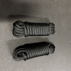 2 Pack 1/2" x 25' Double Braided Nylon Boat Dock Lines, Pre-spliced with a 12" Loop, Easy to Handle Marine-Grade Dock Lines