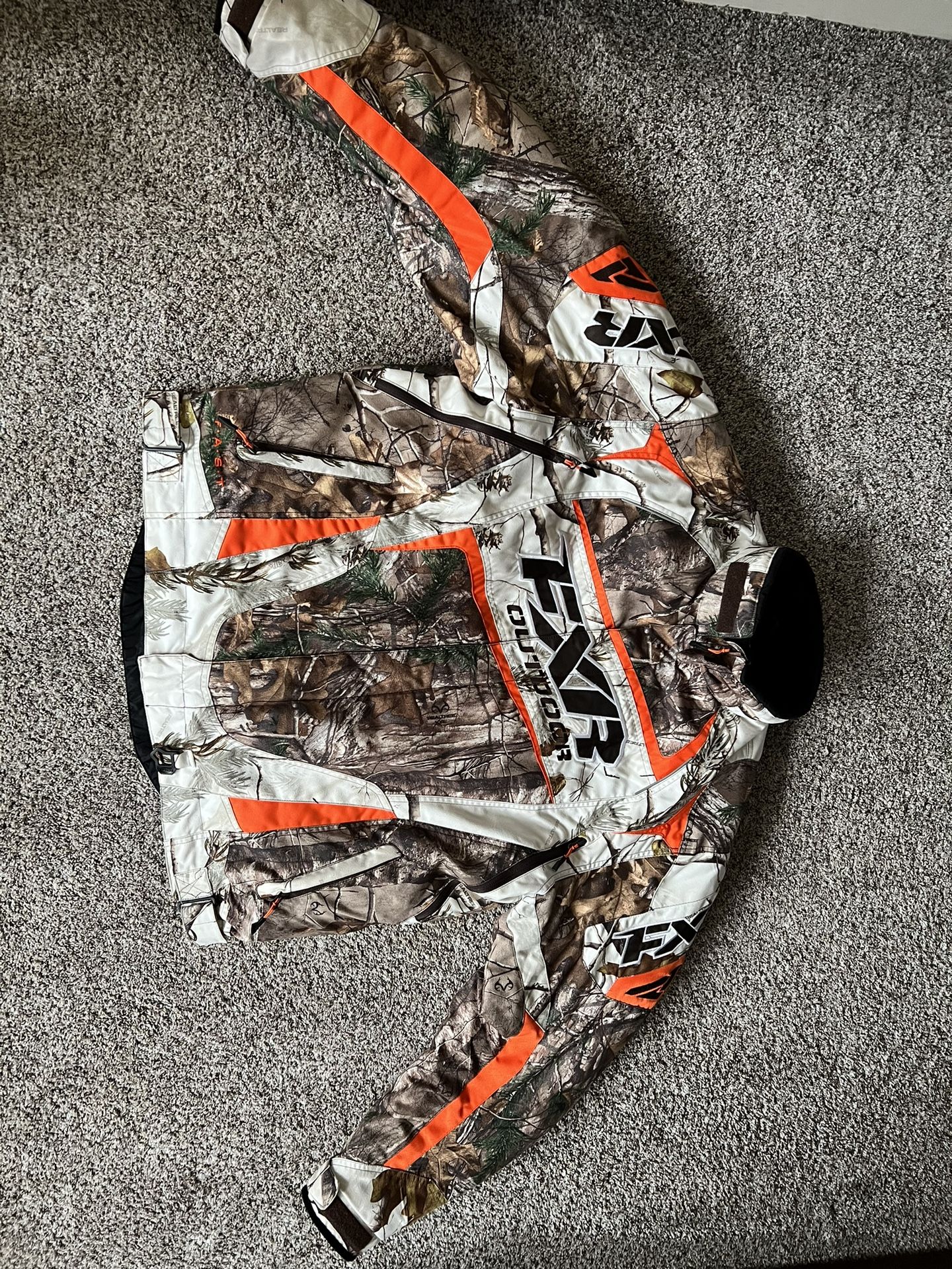 FXR Team FX Snowmobile Pants F.A.S.T. Thermal Insulated Black Orange Snowmobile Bibs & Jacket - Size XXL - 350$