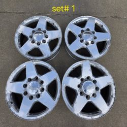 MASSIVE DEAL! 8 Wheels Total (2 Sets) — 20" Chevy/GMC 2500 HD — $450