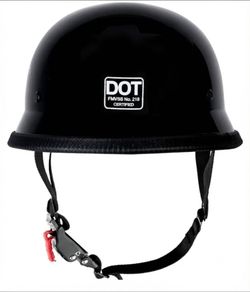 XL Dot Motorcycle Helmet German Style Half Helmet Skull Cap Adult Men Women Half Shell Helmet, DOT Approved Retro Half Face Helmet for Cruiser Scooter