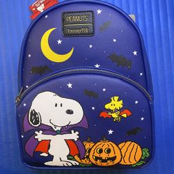 Loungefly Peanuts Snoopy Halloween Mini Backpack - NWT  