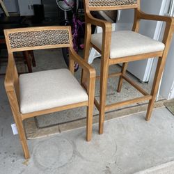 New 2 Chairs Dining And Counter Height. Plz Read Ad