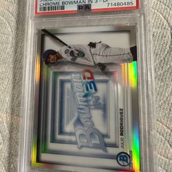 2022-23 Bowman Chrome In 3-D Julio Rodriguez # B3D-16 PSA Mint 9