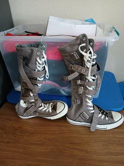 RARE Vintage Converse All Star XXHI Buckle Calf/ Knee high Women 5