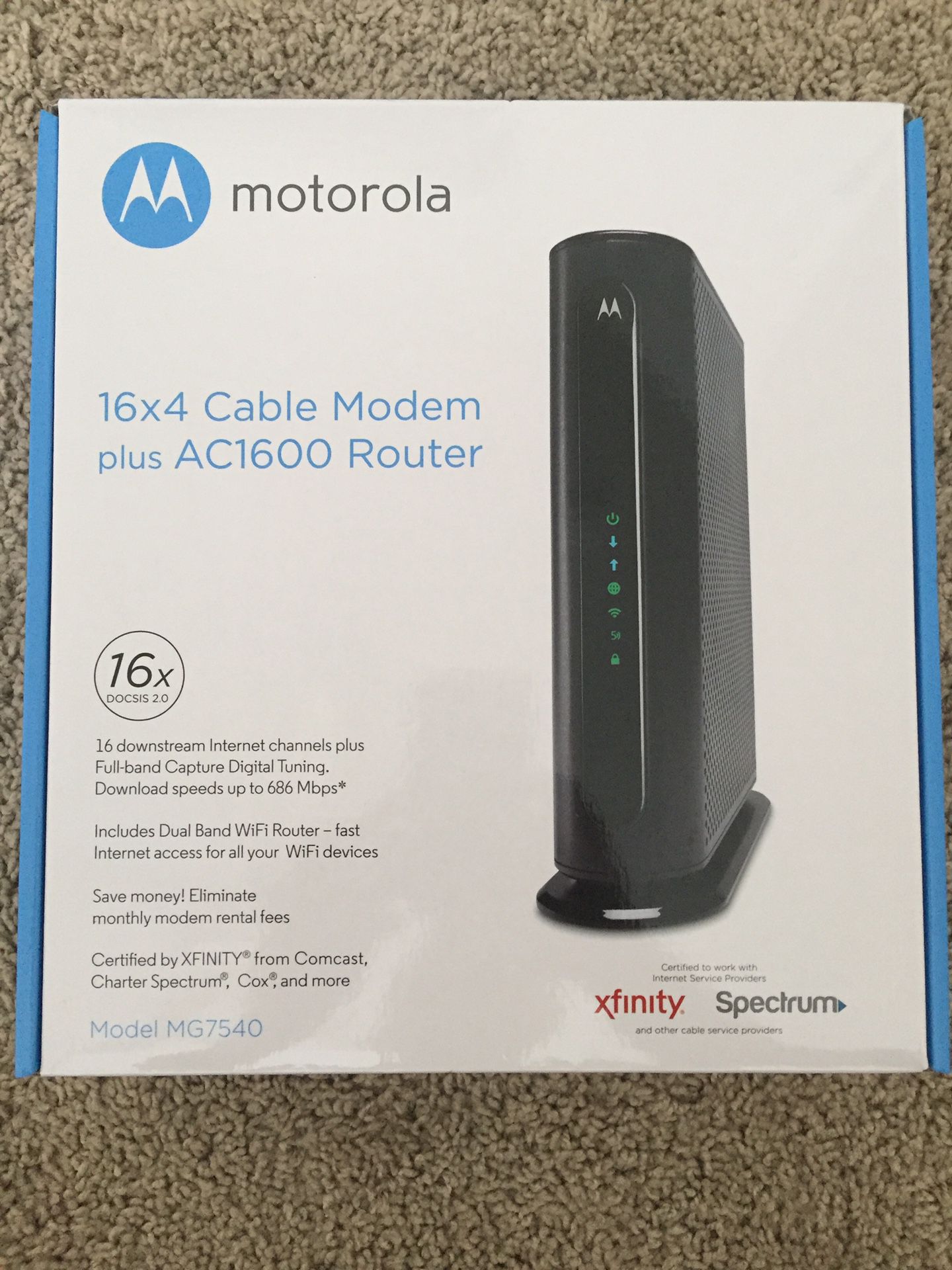 Motorola Cable Modem & Wireless Router Combo