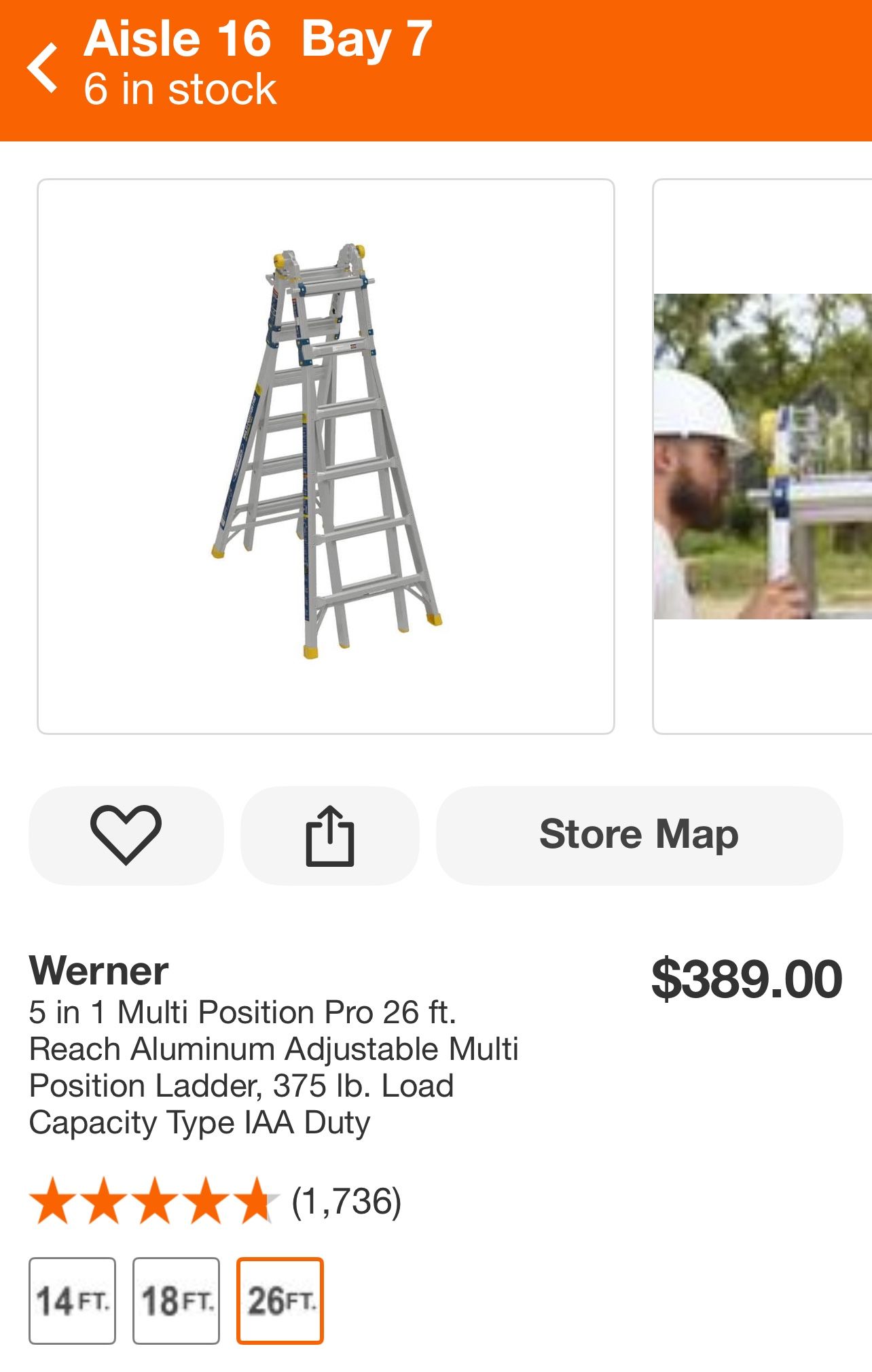 Escalera Heavy 26 ft