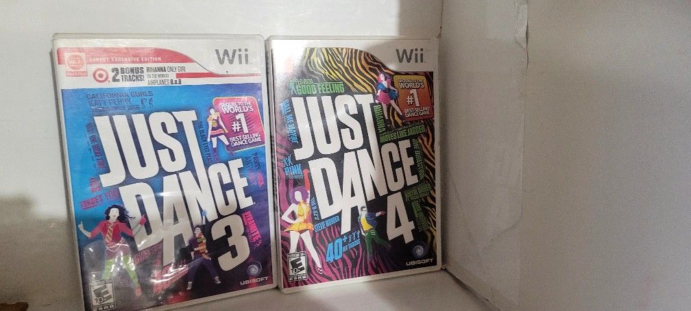 Nintendo Wii Just Dance 3 Just Dance 4 Games