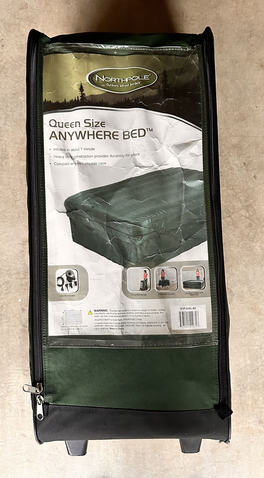 Queen North Pole Anywhere Pop Up Bed