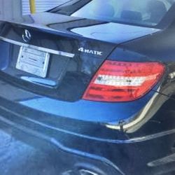 Mercedes C300 Trunk Lid  Taillights 