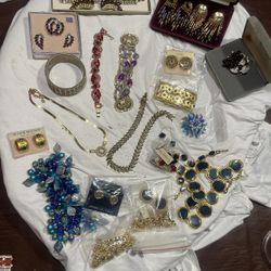 Vintage High End Jewelry Collection Givenchy Trifari Juliana Etc Etc 