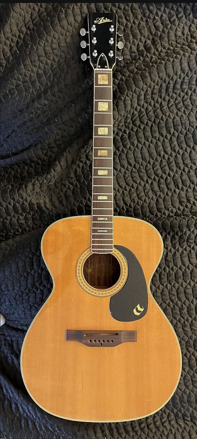Aria 796 Made in Japan, Matsumoku Pearl Block Inlays, 1970s rare!