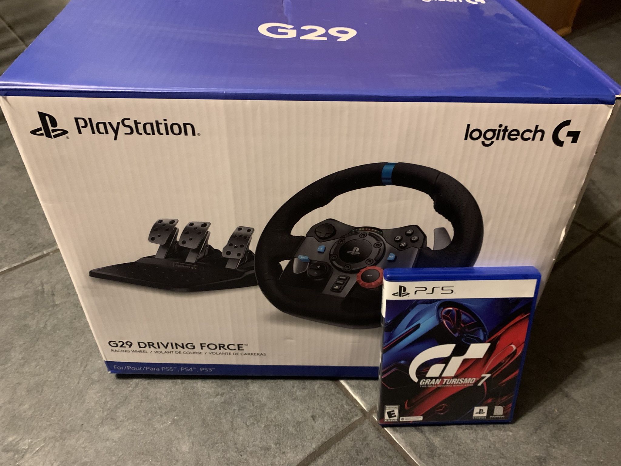 G29 Wheel And Pedals With Grab Turismo 7