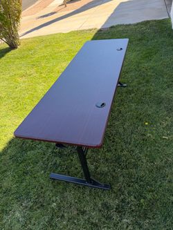 Large Flip Top Nesting Training Table with 2 grommets