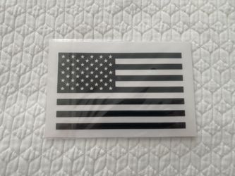 American Flags Subdued Pair Window Decal