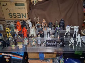 Star wars vintage figures & Ships ,lot different  stuff  great for Collection