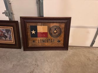 Framed Western & Texas Decor – 5 Piece Set