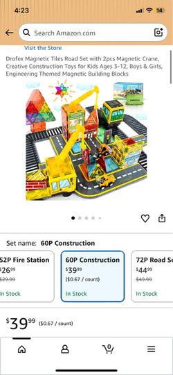 New in boxes magnetic tiles