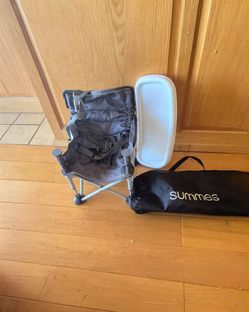 Take along childs camping chair with tray, other fun items for kids