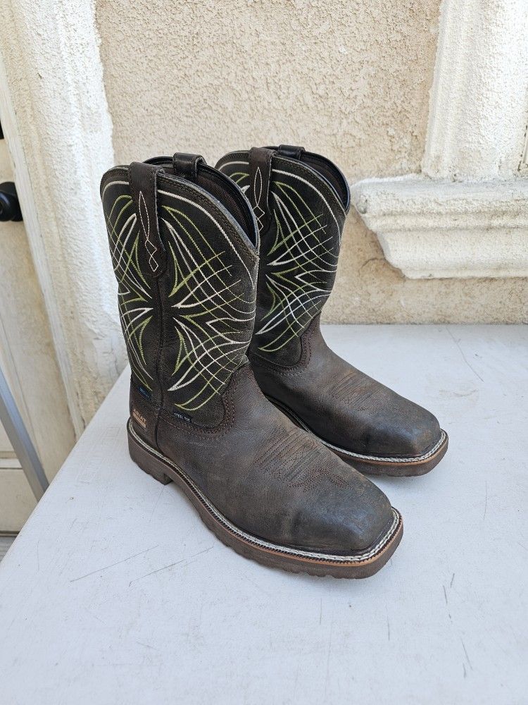 Size 9 Ariat Work Boots Steel Toe