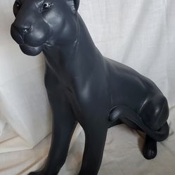 Black Panther Sitting Statue True Life Size Realistic Quality!