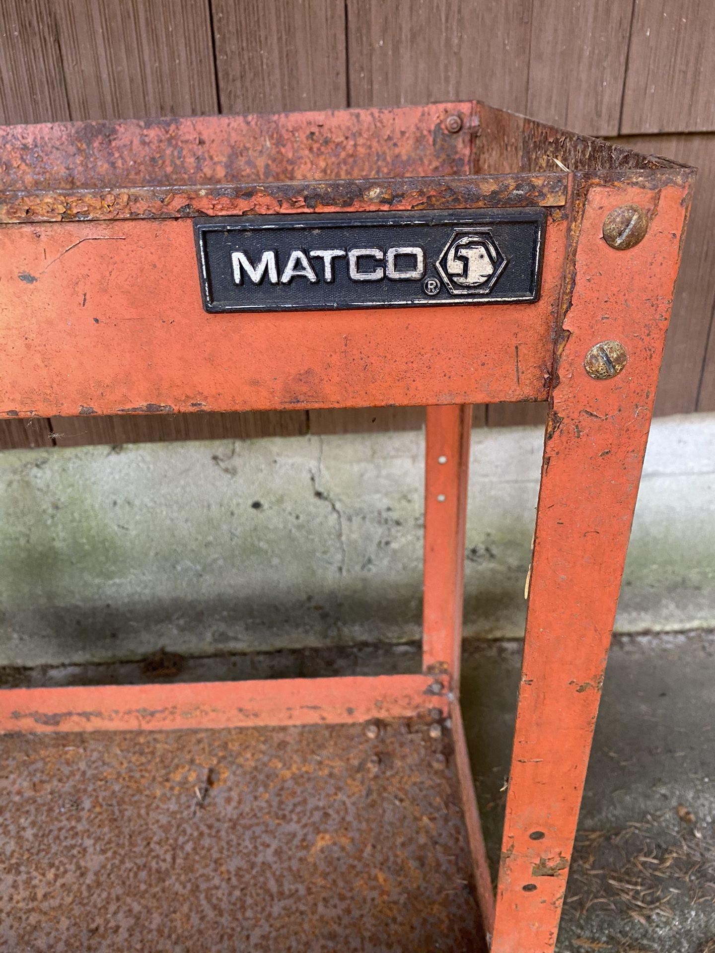 Vintage Matco roll around tool trolley
