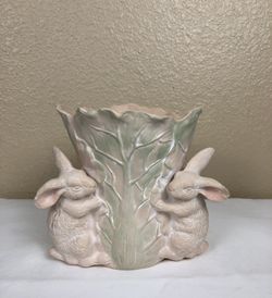 Fitz & Foyd Bunny Adorned Vase