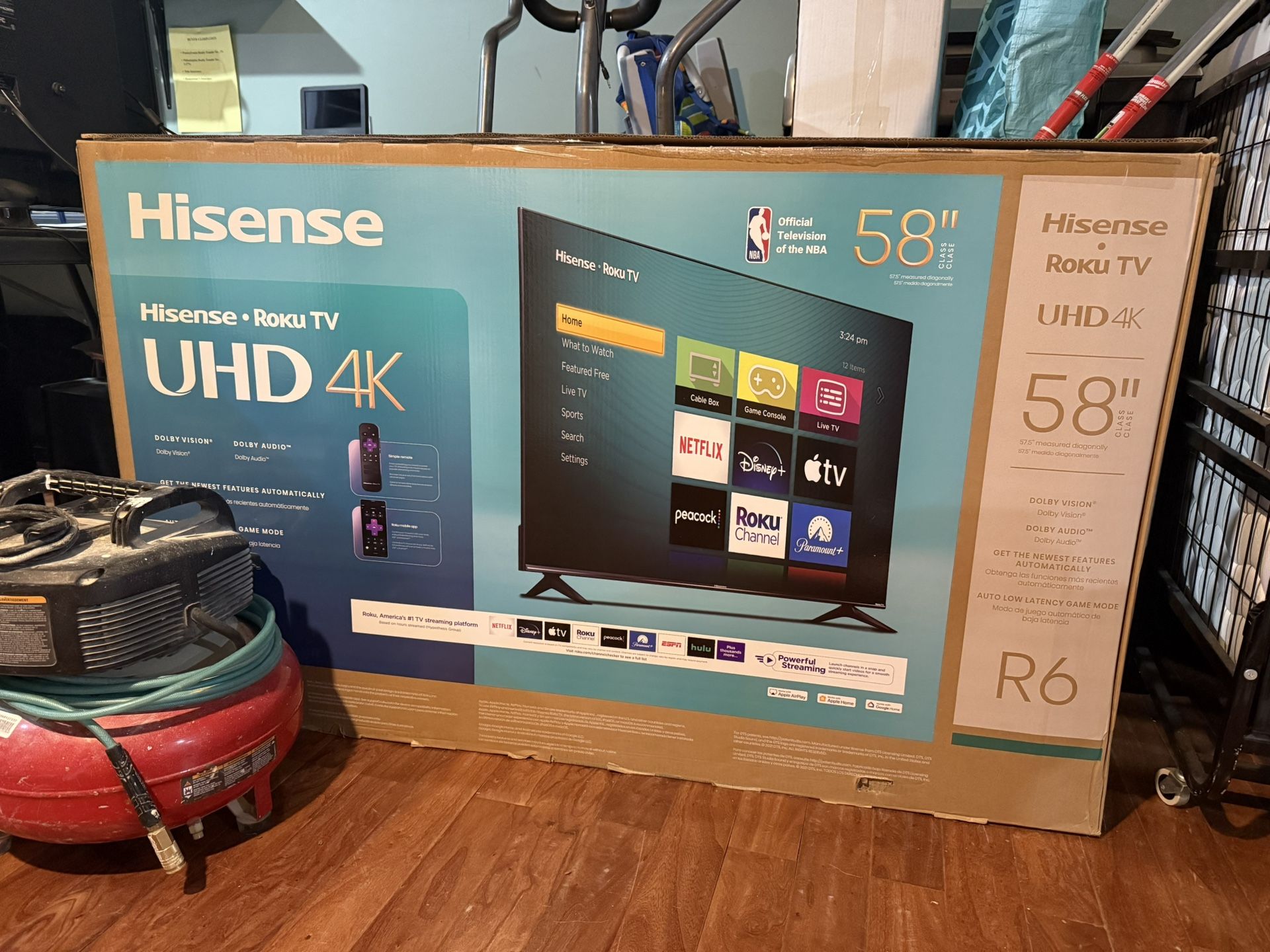 NEW: Hisense 58inch Smart Tv (Roku)