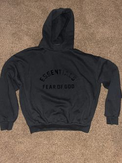 Black Essentials Hoodie 