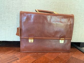 Italian leather briefcase
