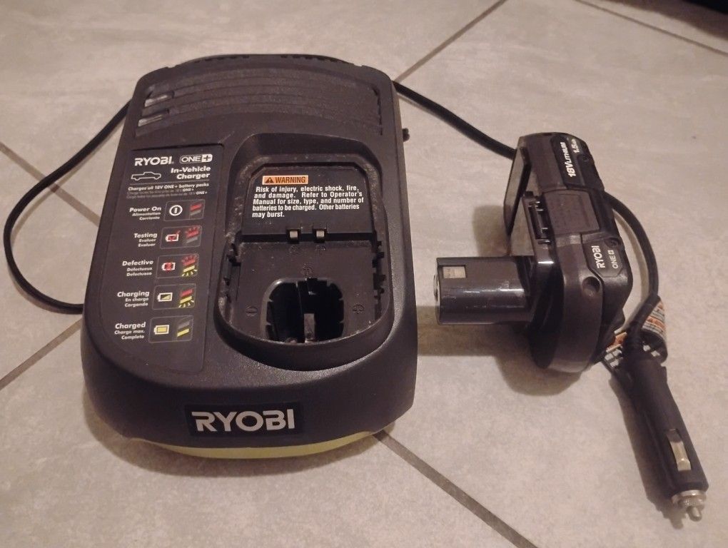 Ryobi Charger With Battery 18v
