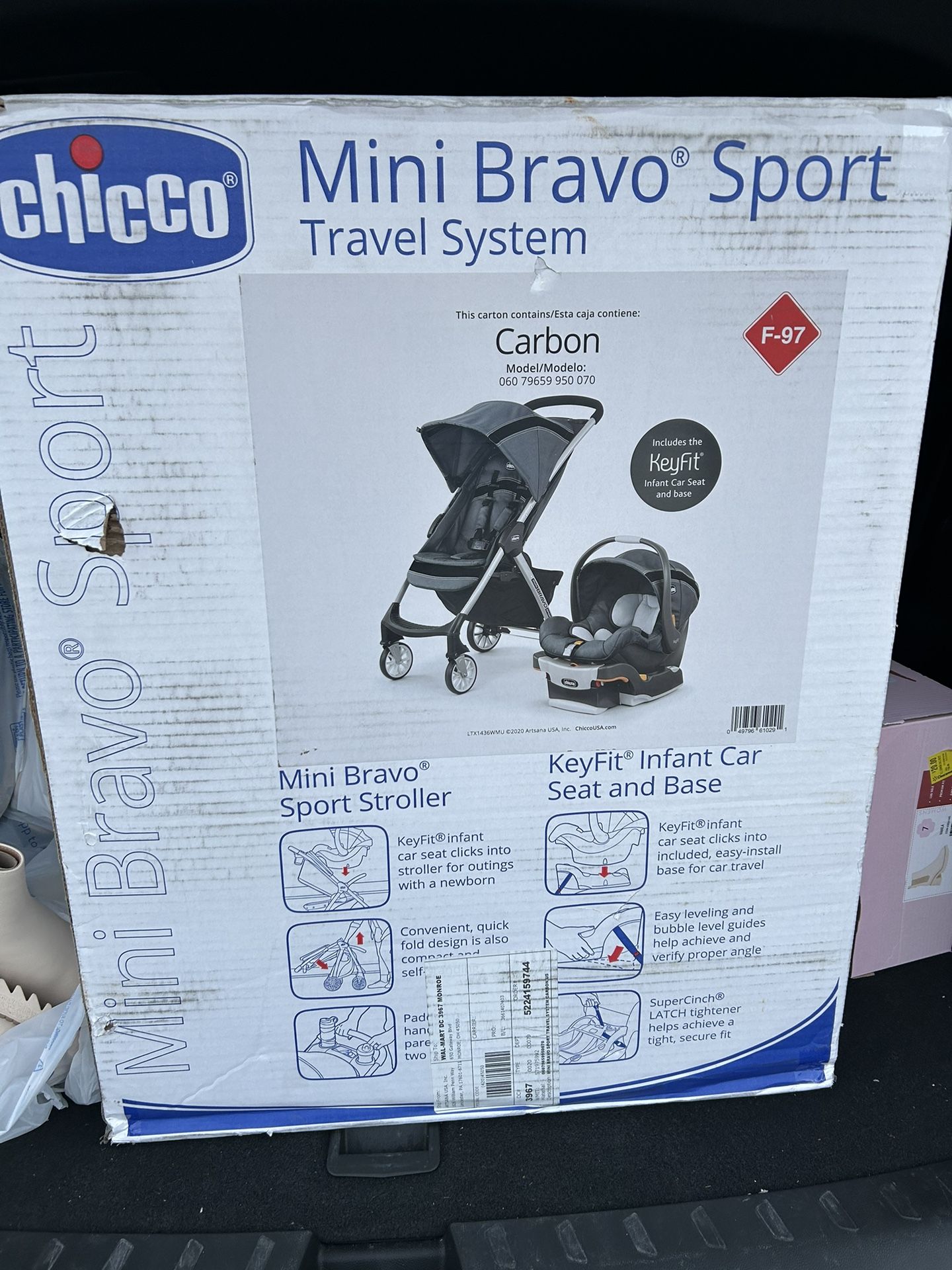 Brand New Chicco Travel System Car Seat Stroller Set