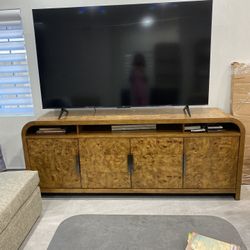 Macys Prescott 84" Mappa Burl Entertainment Console