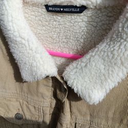 Brandy Melville Corduroy Sherpa Jacket