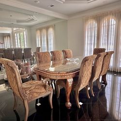 Italian Wooden Dining Set 